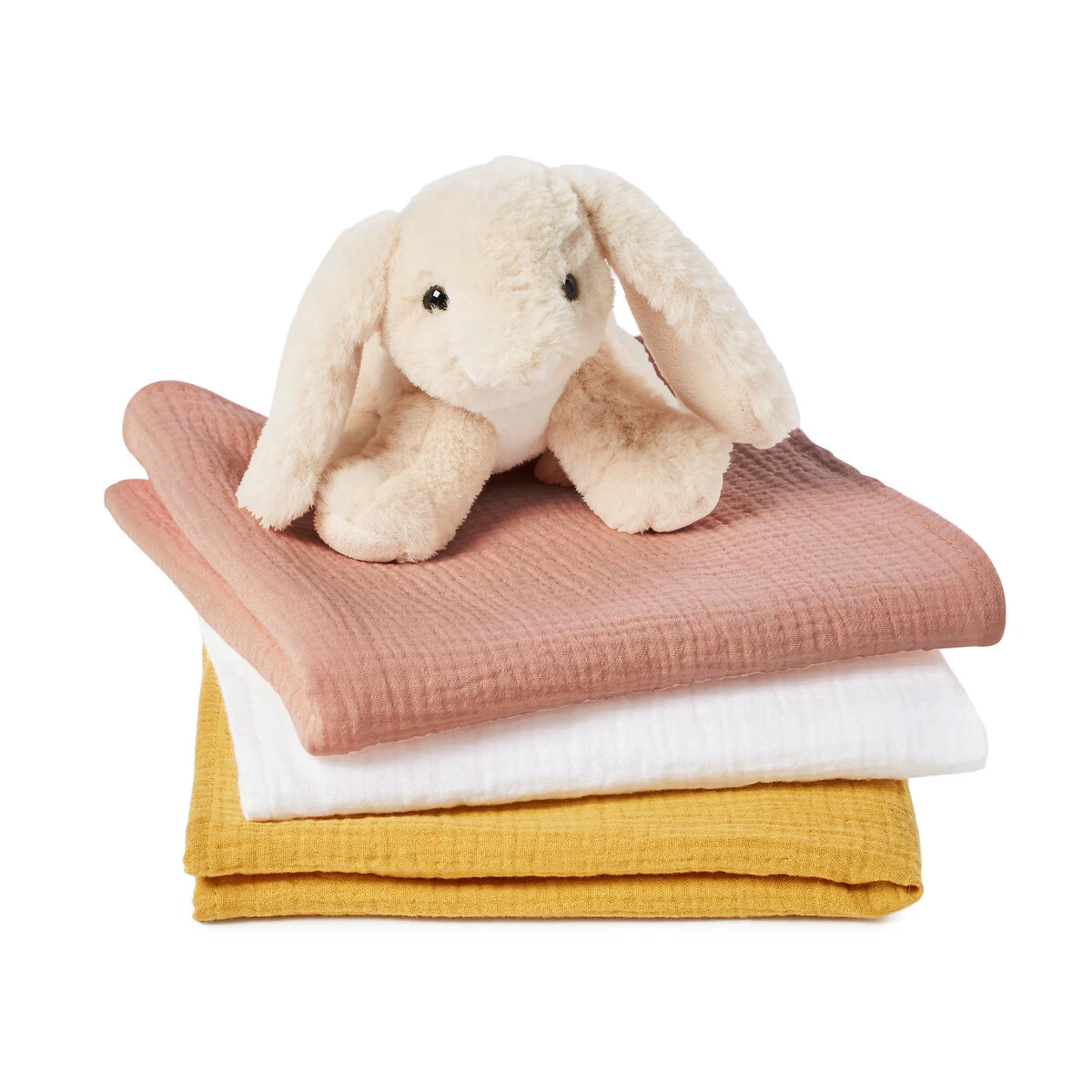 Lot De 3 Langes Bébé En Gaze De Coton, Kumla 4 Lot De 3 Langes Bébé En Gaze De Coton, Kumla – Image 4