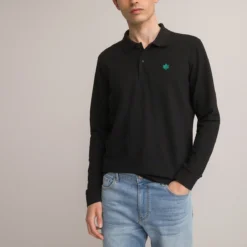 Polo En Pur Coton Manches Longues -Mode Décontractée 01632919641eb42d6f0dd84c9c20584a