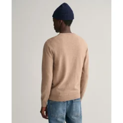 Gant Pull Col Rond En Lambswool -Mode Décontractée 01aeacf9302b3b09de903091a0515665