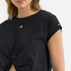 Converse T-shirt Crop Noué Wordmark 14 Converse T-shirt Crop Noué Wordmark -Mode Décontractée 038d40ddd4b99f3e5a86e0fe5942f6c0