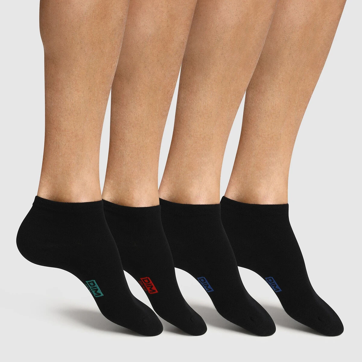 DIM Lot De 4 Paires De Socquettes Coton Classique 2 DIM Lot De 4 Paires De Socquettes Coton Classique – Image 2
