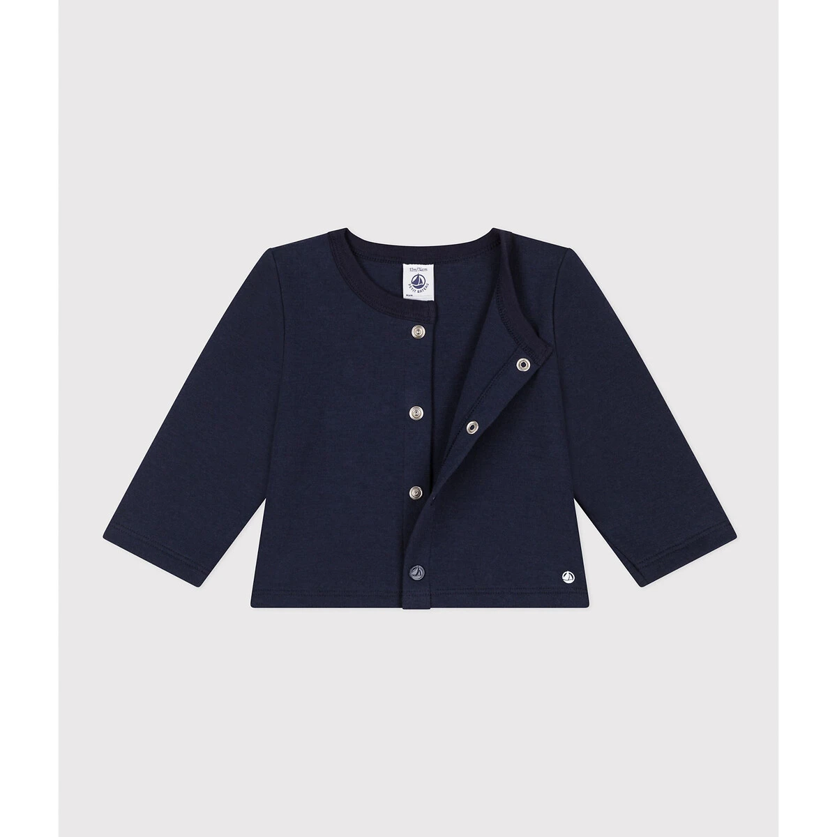 PETIT BATEAU Cardigan Pressionné En Jersey épais 2 PETIT BATEAU Cardigan Pressionné En Jersey épais – Image 2
