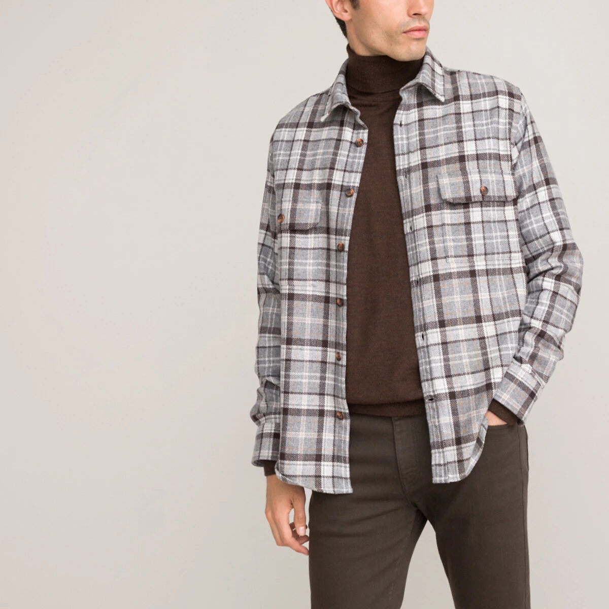 Surchemise En Flanelle à Carreaux 3 Surchemise En Flanelle à Carreaux – Image 3