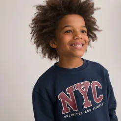 Sweat Col Rond En Molleton Imprimé