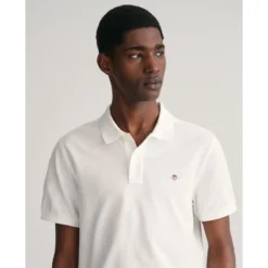 Gant Polo Droit Piqué Manches Courtes -Mode Décontractée 0921221db5f334d4e9f7a6fdcd3006d4