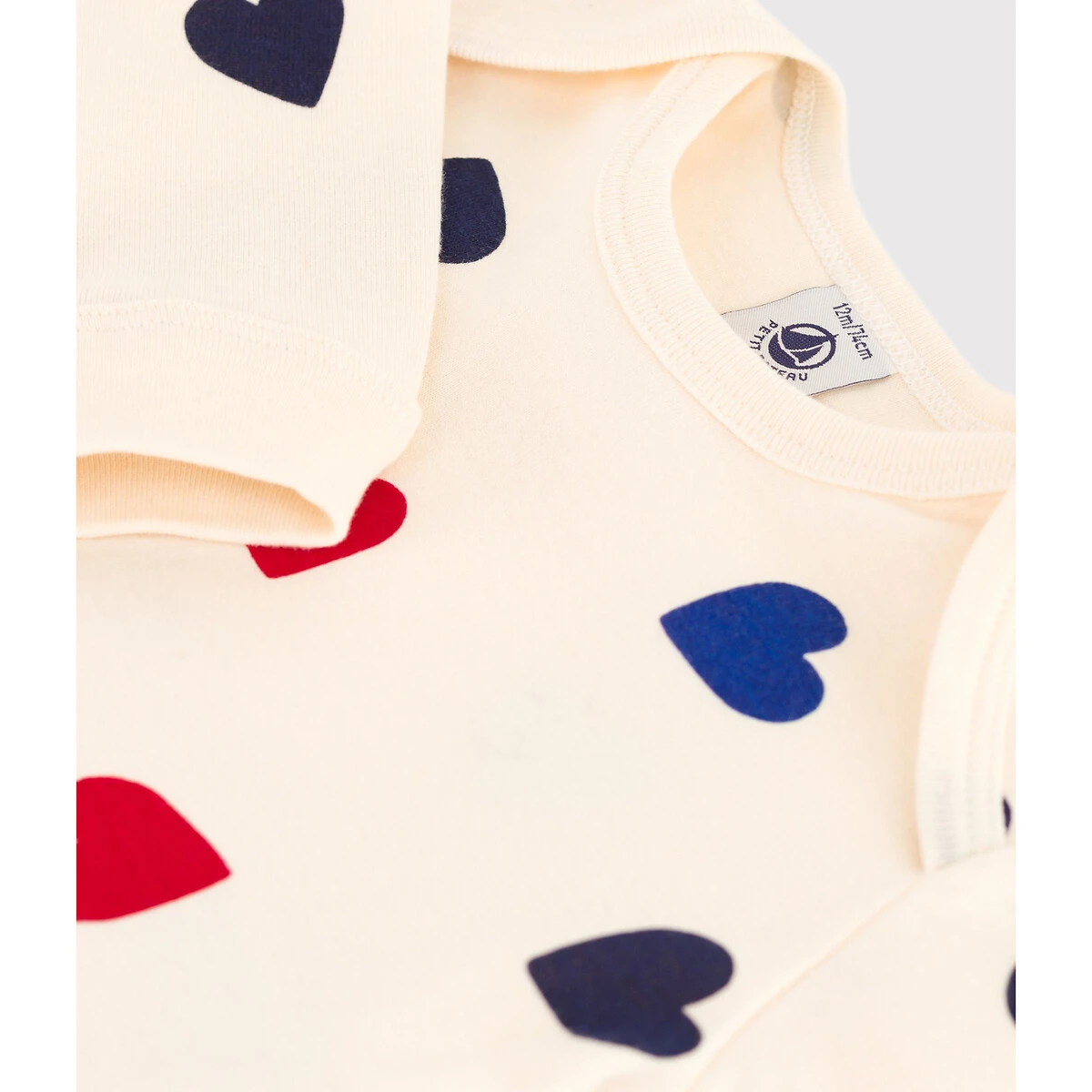 PETIT BATEAU Dors-bien Imprimé Cœurs Sans Pieds 4 PETIT BATEAU Dors-bien Imprimé Cœurs Sans Pieds – Image 4