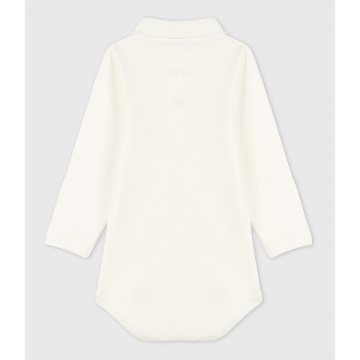 PETIT BATEAU Body Manches Longues Bébé Col Polo En Coton 2 PETIT BATEAU Body Manches Longues Bébé Col Polo En Coton – Image 2