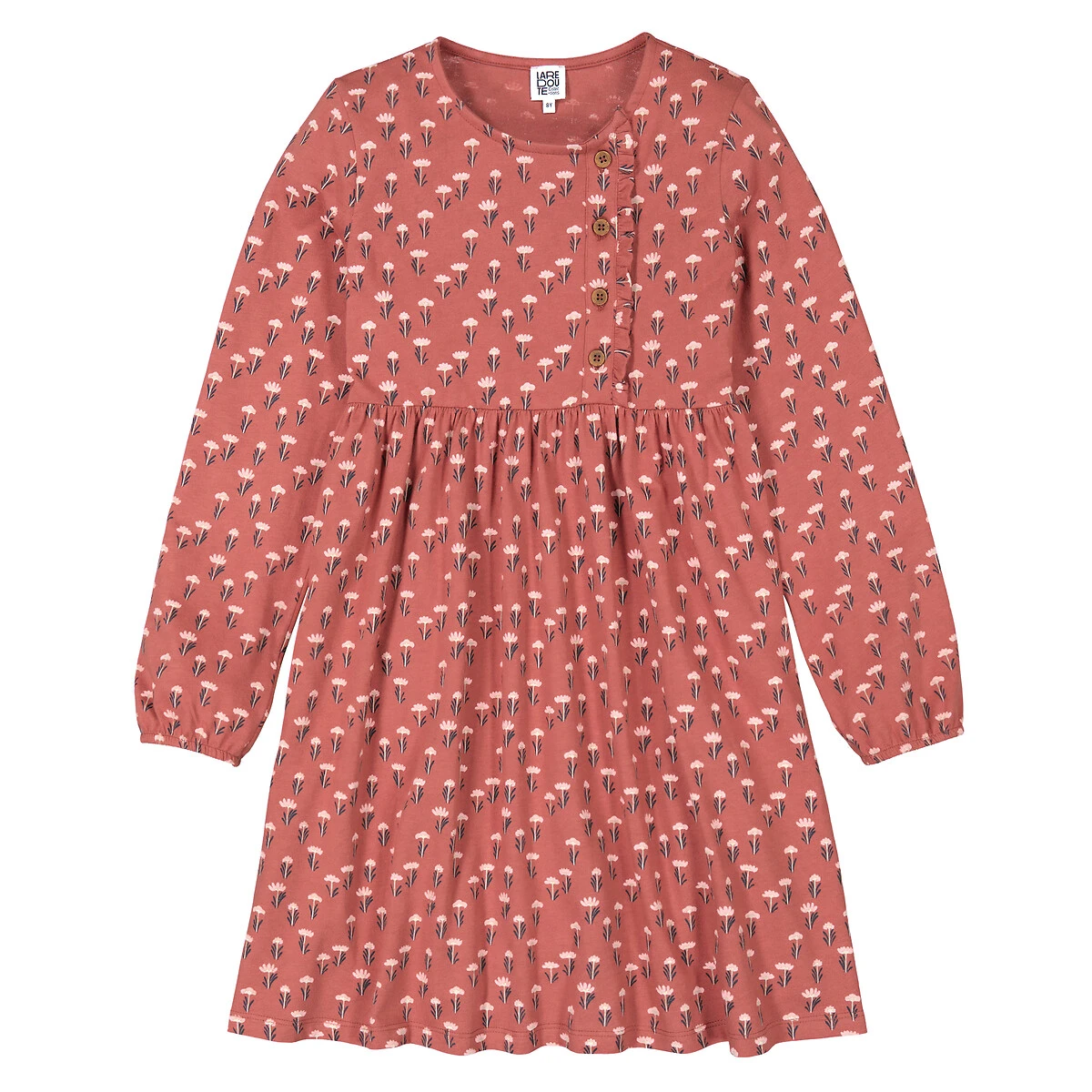 Robe Manches Longues Imprimé Fleurs 3 Robe Manches Longues Imprimé Fleurs – Image 3