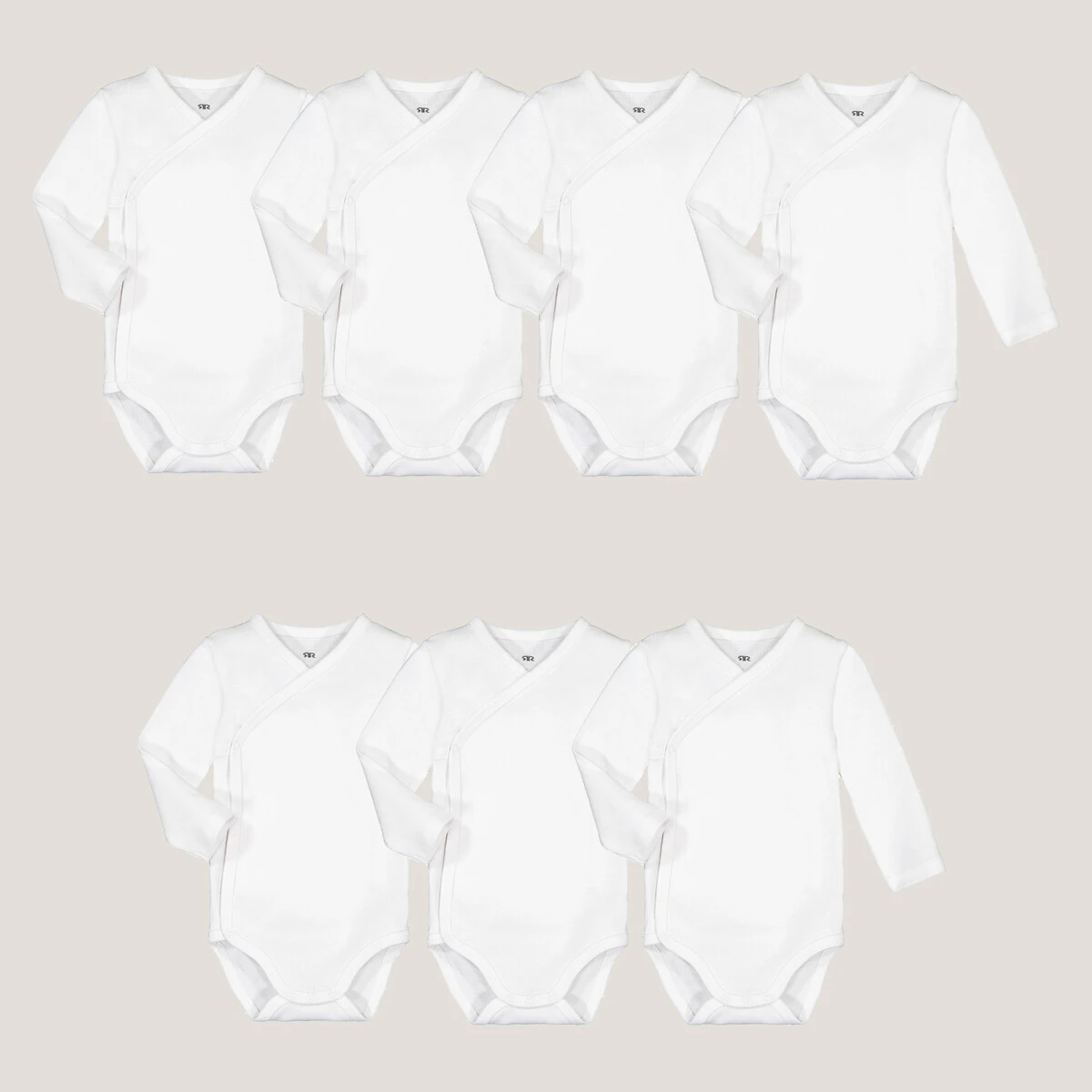 Lot De 7 Bodies Naissance, à Manches Longues 4 Lot De 7 Bodies Naissance, à Manches Longues – Image 4