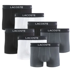 Lacoste Lot De 7 Boxers En Coton Stretch