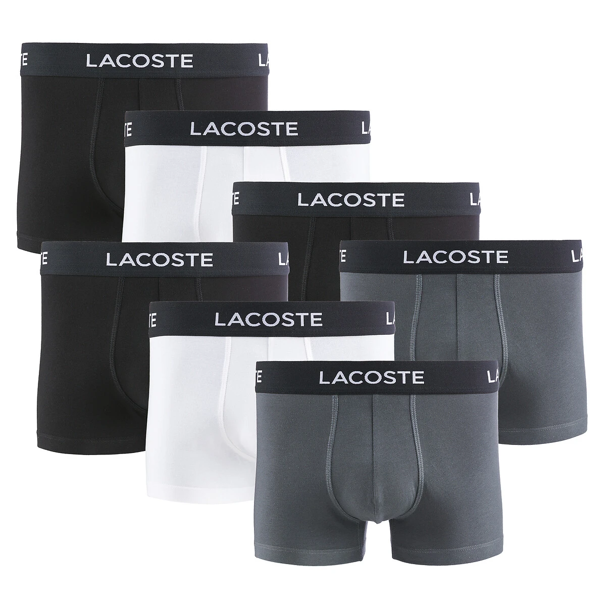 Lacoste Lot De 7 Boxers En Coton Stretch 1 Lacoste Lot De 7 Boxers En Coton Stretch