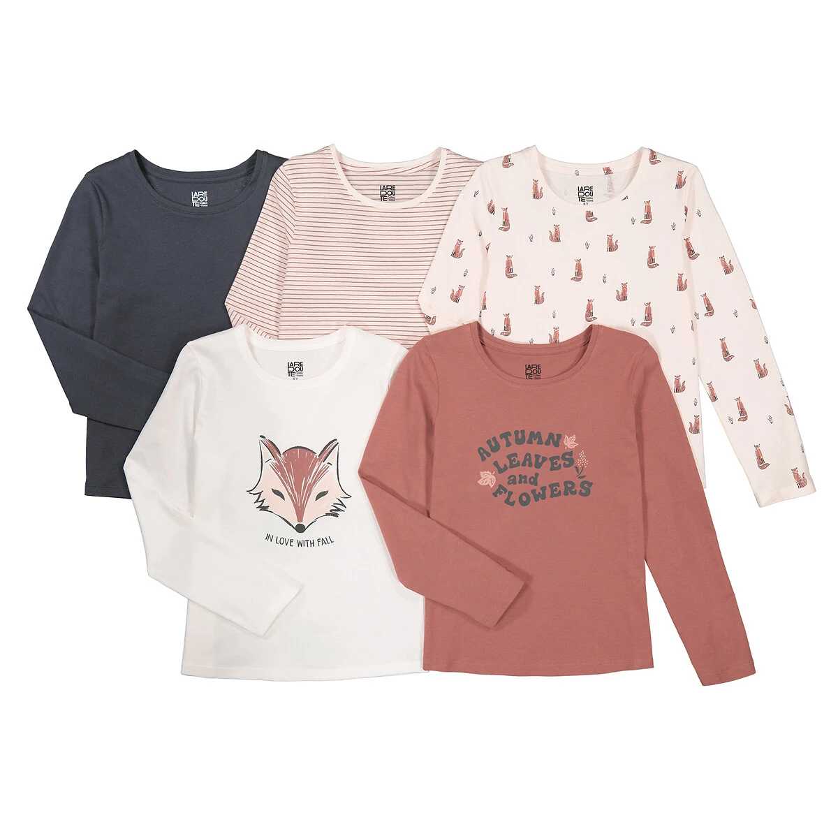 Lot De 5 T-shirts Manches Longues 1 Lot De 5 T-shirts Manches Longues