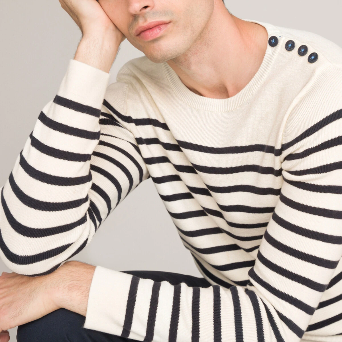 Pull Marinière Signature, En Coton Bio 1 Pull Marinière Signature, En Coton Bio