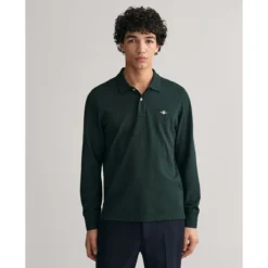 Gant Polo Droit Manches Longues Piqué 15 Gant Polo Droit Manches Longues Piqué -Mode Décontractée 15d0330d80234d8ef84b4d43411acd95