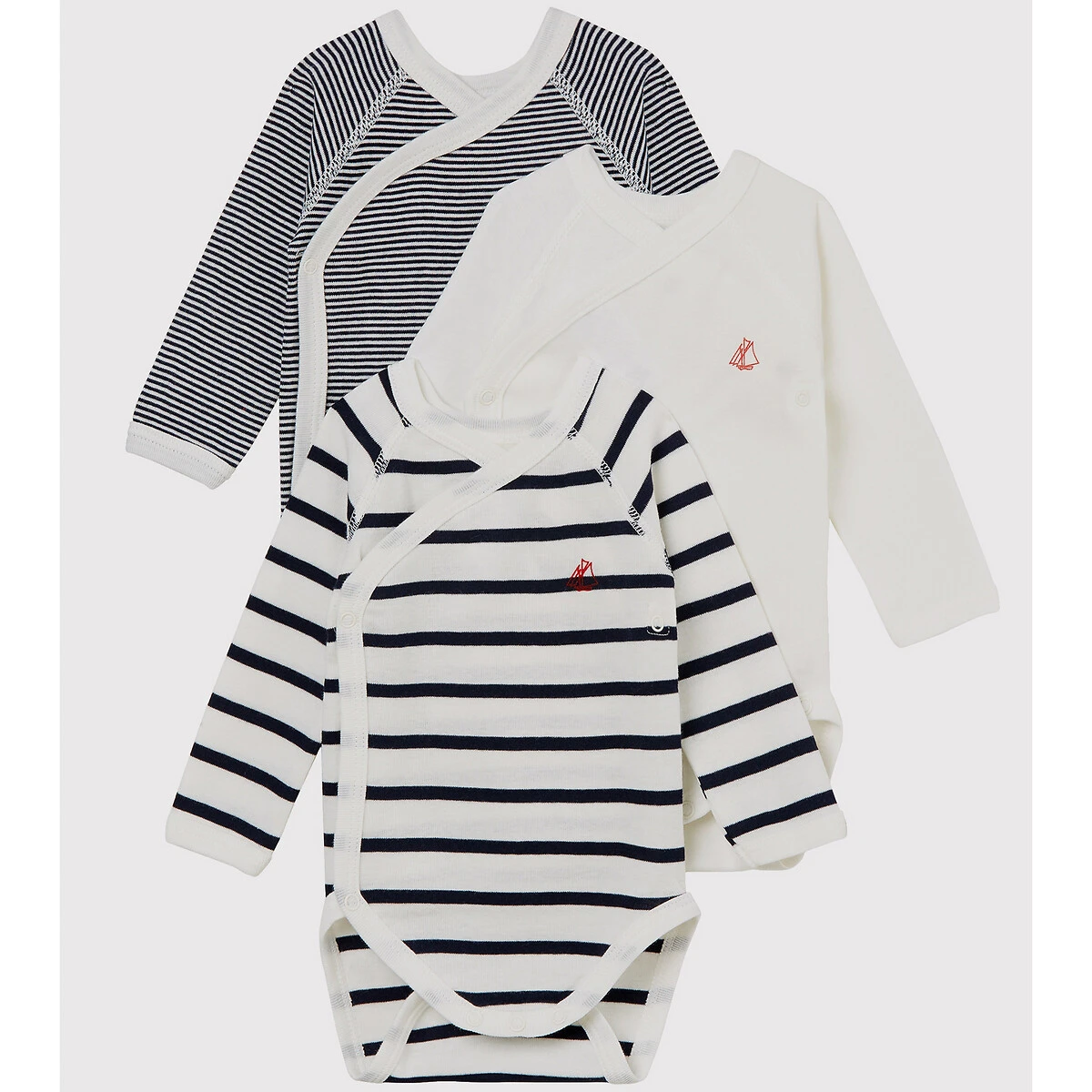 PETIT BATEAU Lot De 3 Bodies 3 Mois - 3 Ans 6 PETIT BATEAU Lot De 3 Bodies 3 Mois - 3 Ans – Image 6