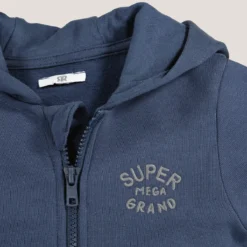 Sweat Zippé à Capuche, Message Brodé Devant 9 Sweat Zippé à Capuche, Message Brodé Devant -Mode Décontractée 16c2697ee527828ab705a0a99a6d8994