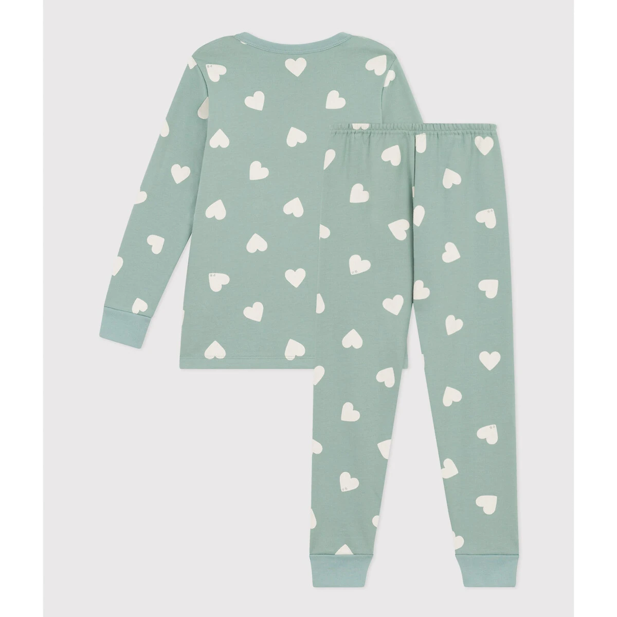 PETIT BATEAU Pyjama Imprimé Cœurs En Molleton 2 PETIT BATEAU Pyjama Imprimé Cœurs En Molleton – Image 2