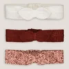 Lot De 3 Bandeaux, Noeuds Fixe