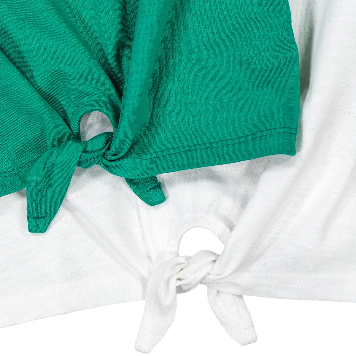 Lot De 2 Débardeurs Avec Noeud Devant 3-12 Ans 4 Lot De 2 Débardeurs Avec Noeud Devant 3-12 Ans – Image 4