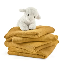 Lot De 4 Maxi Langes En Gaze De Coton Kumla -Mode Décontractée 19cc874b395c744fde0b9fea8a283e86