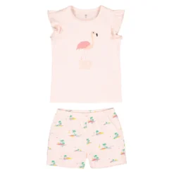 Pyjashort Imprimé Flamant Rose,