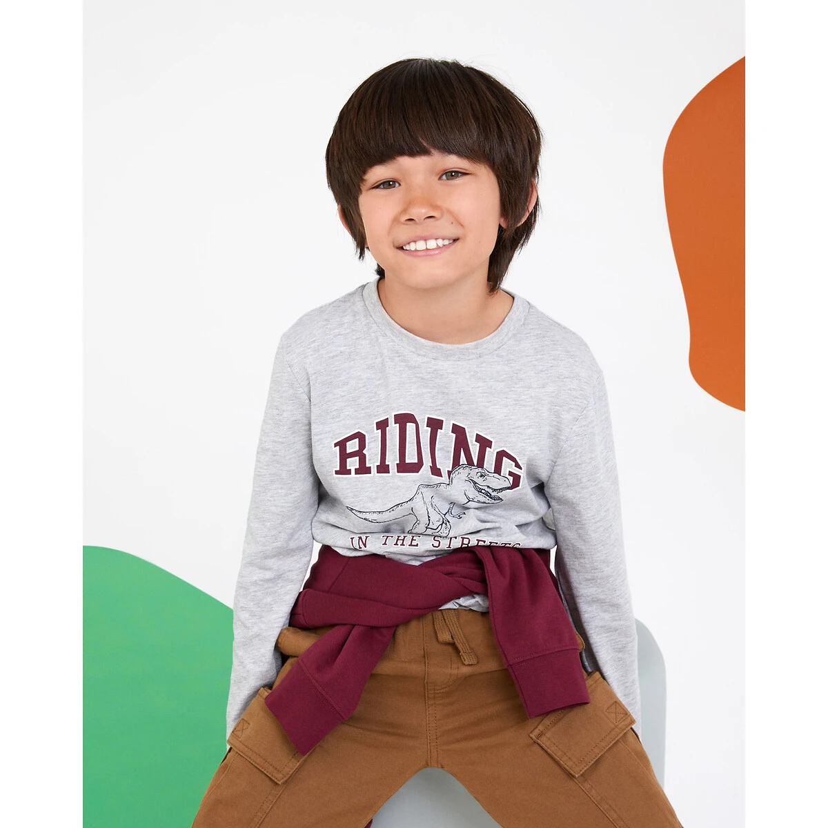 T-shirt Manches Longues, Imprimé Dinosaure 5 T-shirt Manches Longues, Imprimé Dinosaure – Image 5