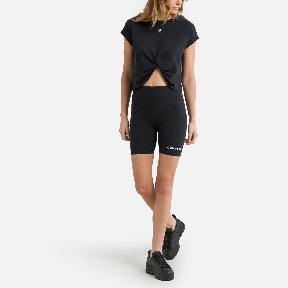 Converse T-shirt Crop Noué Wordmark 6 Converse T-shirt Crop Noué Wordmark – Image 6