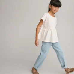 T-shirt Avec Basque Et Dos Fantaisie