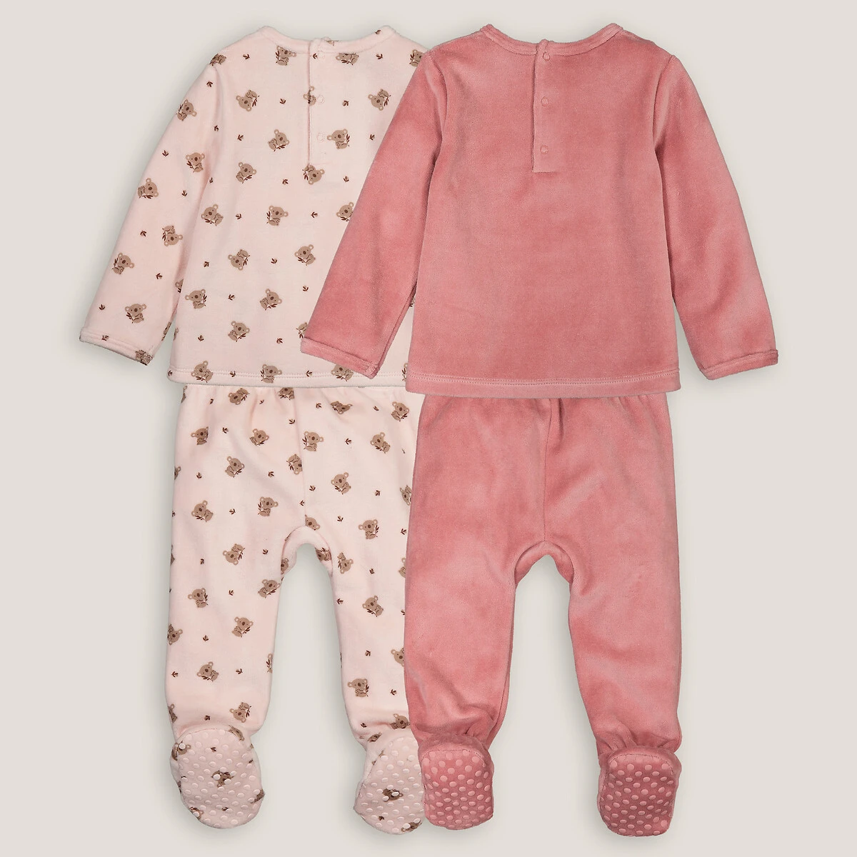 Lot De 2 Pyjamas 2 Pièces En Velours, Motif Koalas 2 Lot De 2 Pyjamas 2 Pièces En Velours, Motif Koalas – Image 2