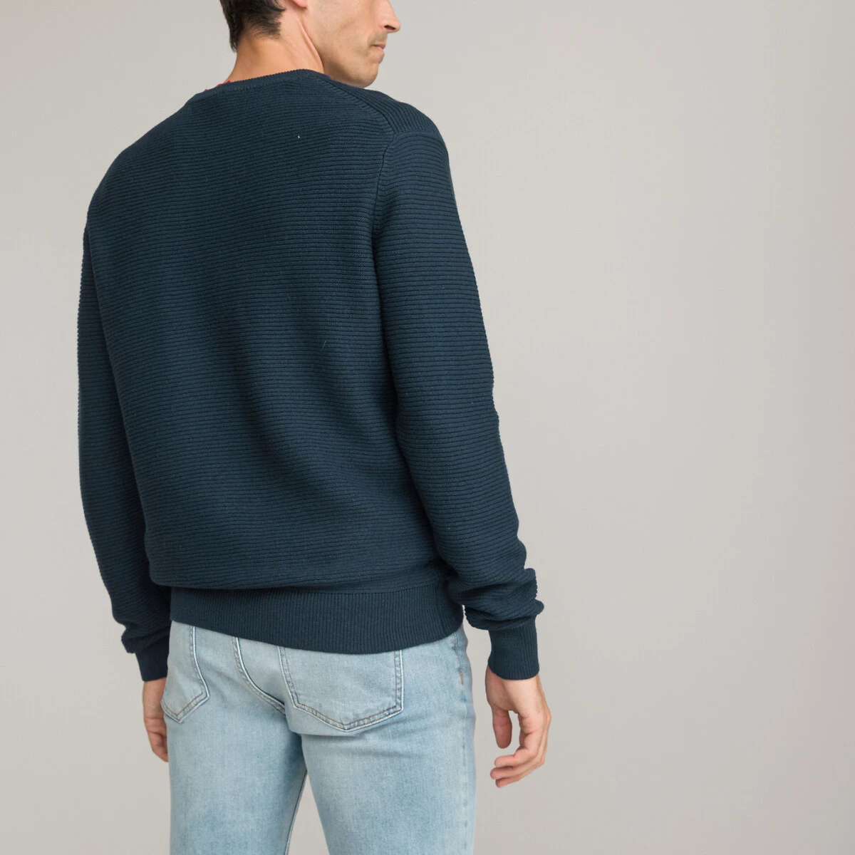 Pull Col Rond Point Fantaisie En Mérinos Et Acryli 9 Pull Col Rond Point Fantaisie En Mérinos Et Acryli – Image 9