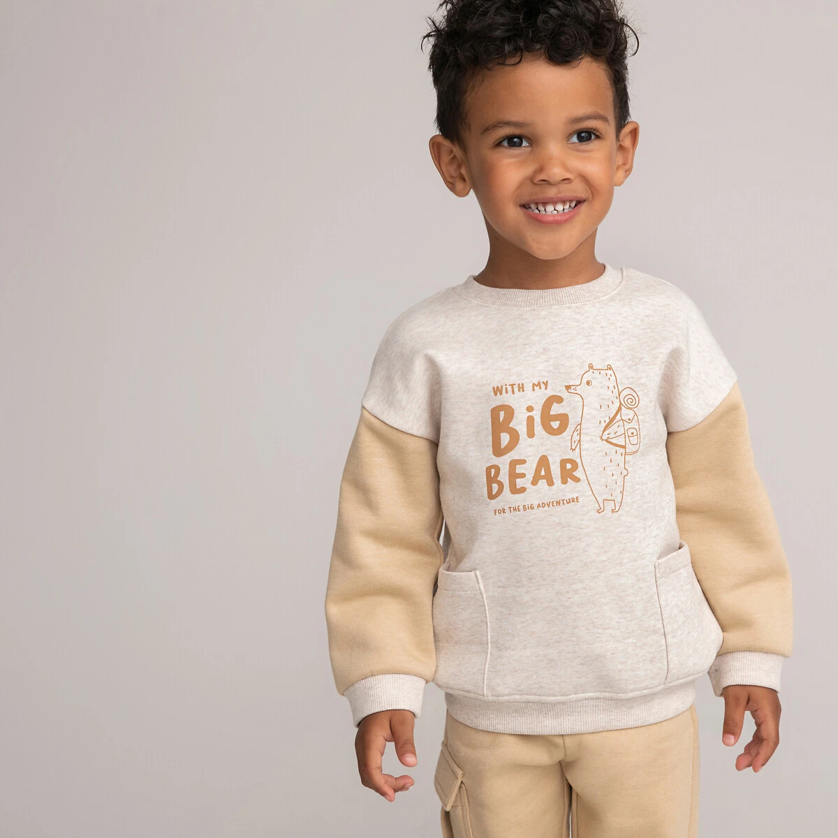 Ensemble 2 Pièces En Molleton, Motif Ours 2 Ensemble 2 Pièces En Molleton, Motif Ours – Image 2