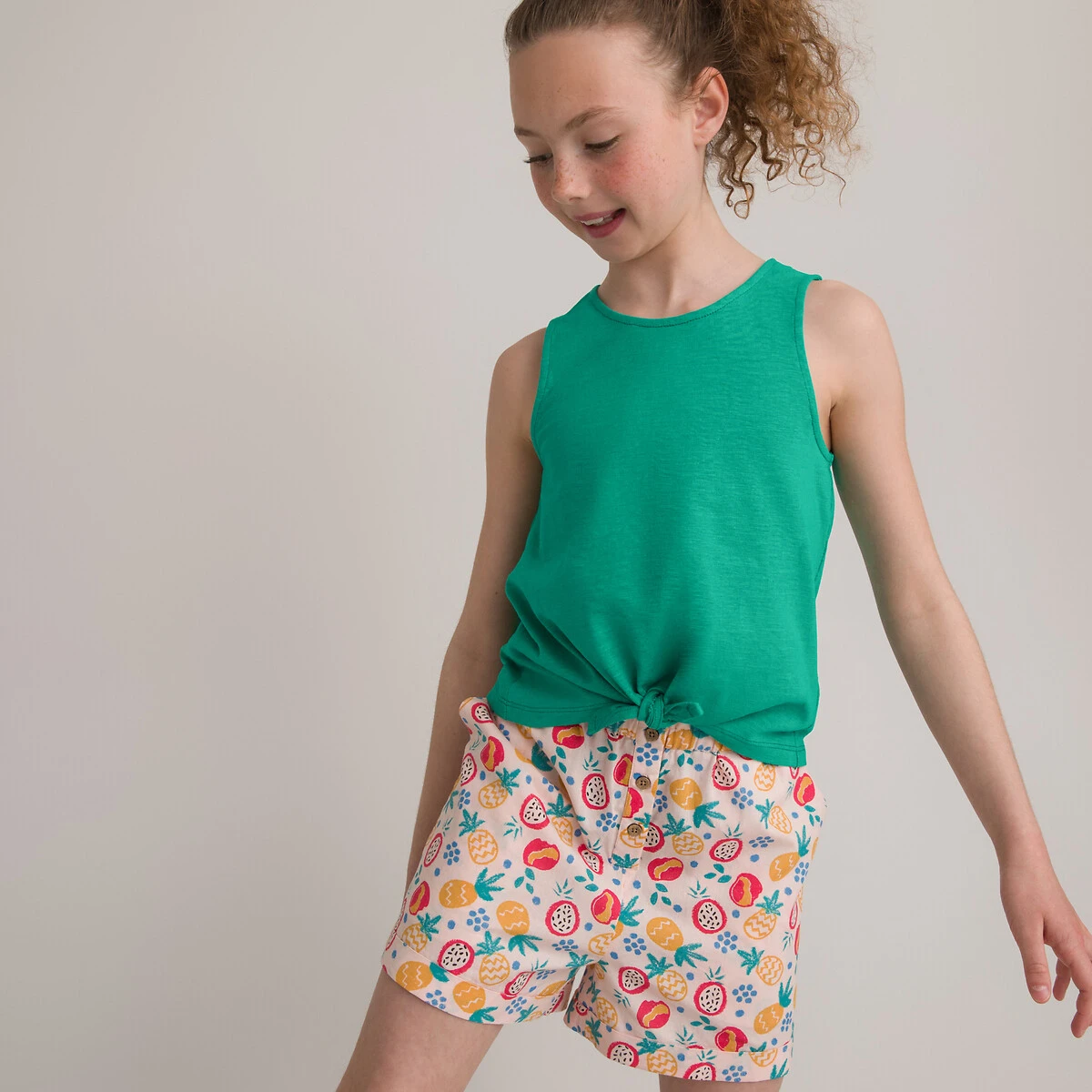 Lot De 2 Débardeurs Avec Noeud Devant 3-12 Ans 2 Lot De 2 Débardeurs Avec Noeud Devant 3-12 Ans – Image 2