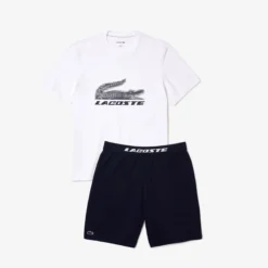 Lacoste Set De Pyjama Manches Courtes