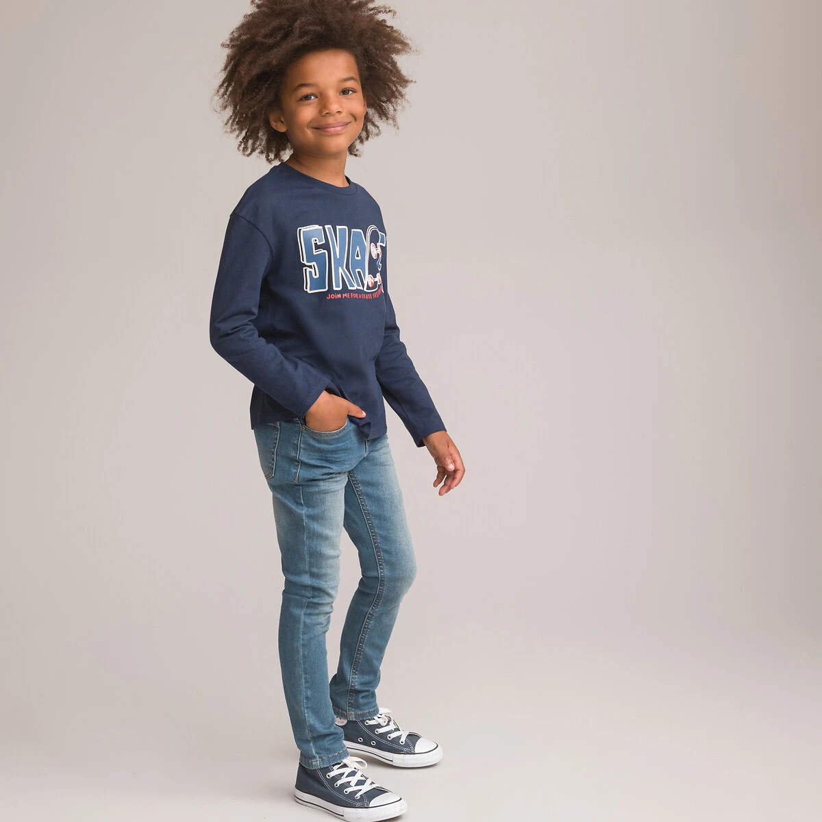 T-shirt Manches Longues, Imprimé Skate 2 T-shirt Manches Longues, Imprimé Skate – Image 2