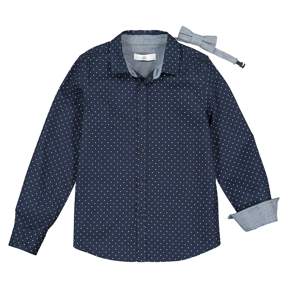 Chemise Imprimée, Noeud Papillon Amovible 4 Chemise Imprimée, Noeud Papillon Amovible – Image 4