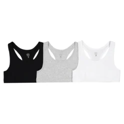 Lot De 3 Brassières Unies En Coton
