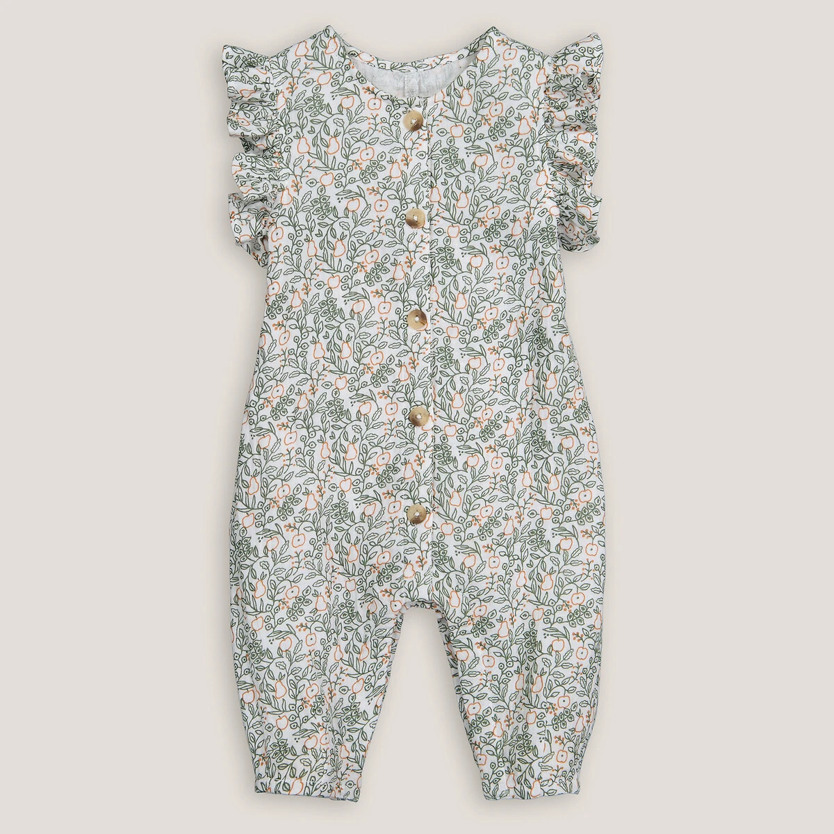 Combinaison En Gaze De Coton, Imprimé Floral 4 Combinaison En Gaze De Coton, Imprimé Floral – Image 4