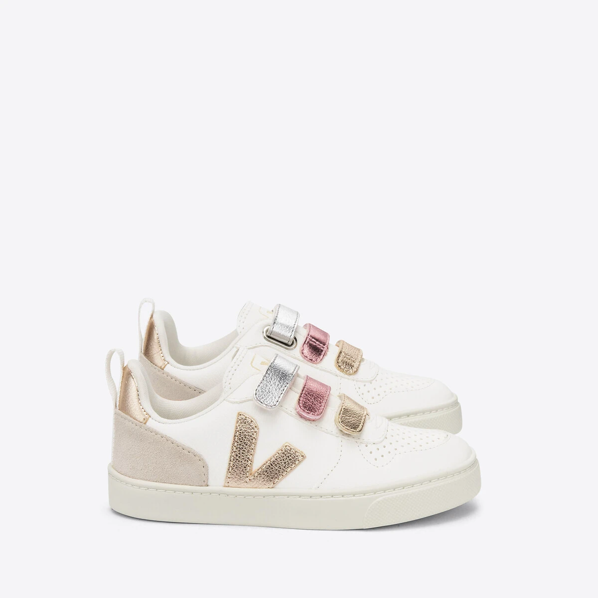 Veja Baskets Scratchées Enfant V-10 CHROMEFREE 1 Veja Baskets Scratchées Enfant V-10 CHROMEFREE