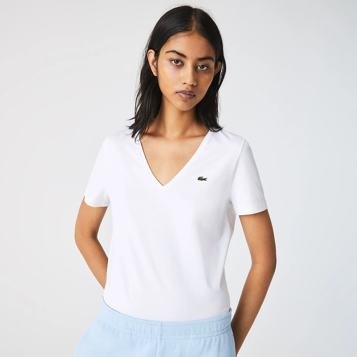 Lacoste T-shirt Ample Manches Courtes, Col V 5 Lacoste T-shirt Ample Manches Courtes, Col V – Image 5