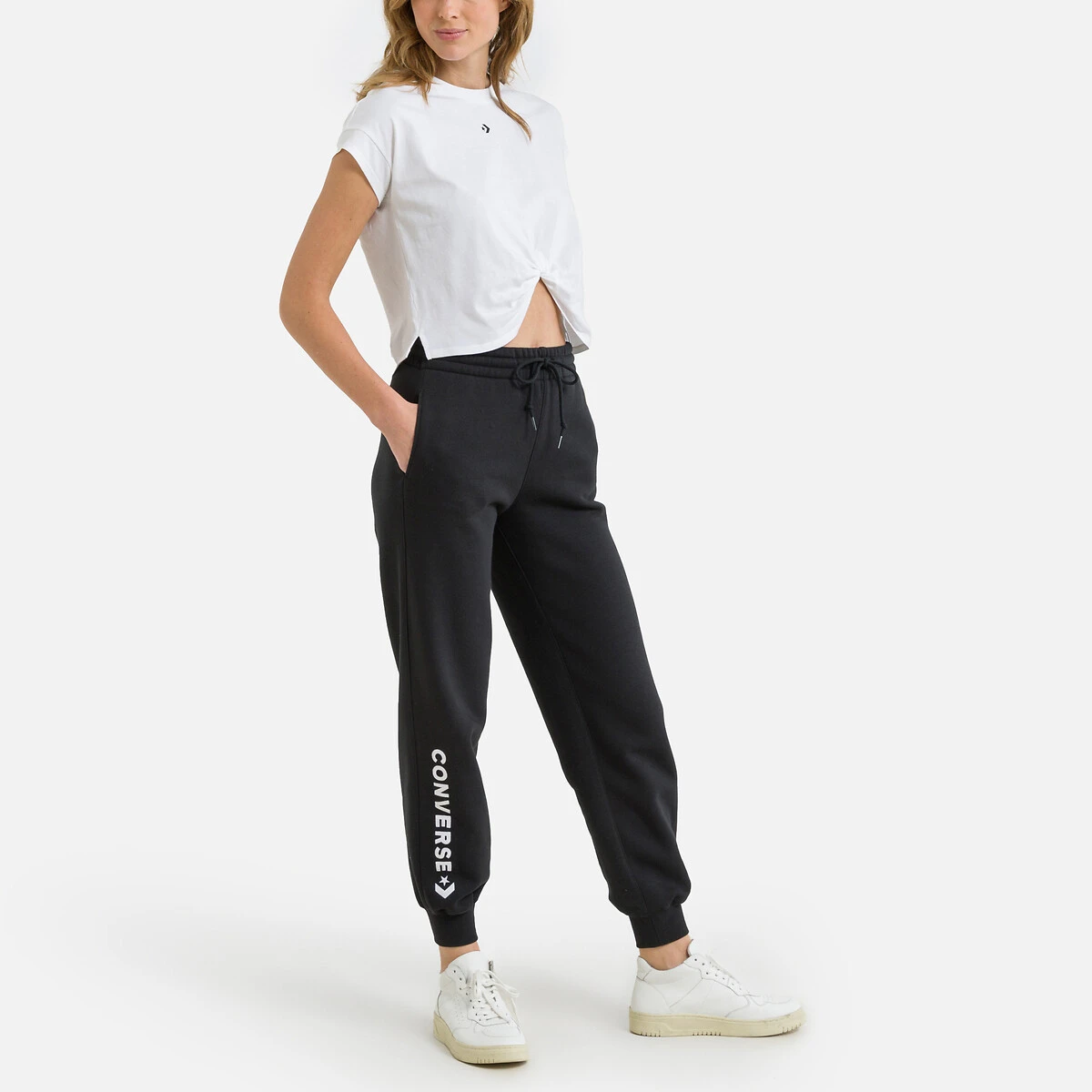 Converse T-shirt Crop Noué Wordmark 2 Converse T-shirt Crop Noué Wordmark – Image 2