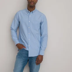 Chemise Oxford Droite, Col Américain -Mode Décontractée 253f9c1e7b568d4c0054096a6842c99e