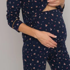 Ensemble Pyjama De Grossesse Et Allaitement -Mode Décontractée 2609082e8c29701acf1d95f52dca04c8