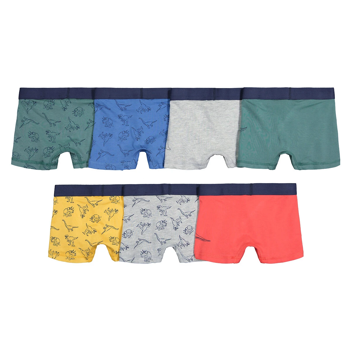 Lot De 7 Boxers, Motifs Dinosaures 2 Lot De 7 Boxers, Motifs Dinosaures – Image 2