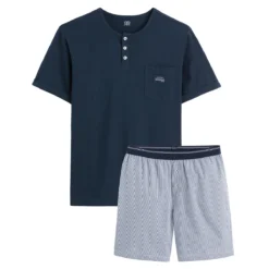 Pyjashort Encolure Ronde Boutonnée 10 Pyjashort Encolure Ronde Boutonnée -Mode Décontractée 27bc3b593dceeb4db96fceb10ac43b22