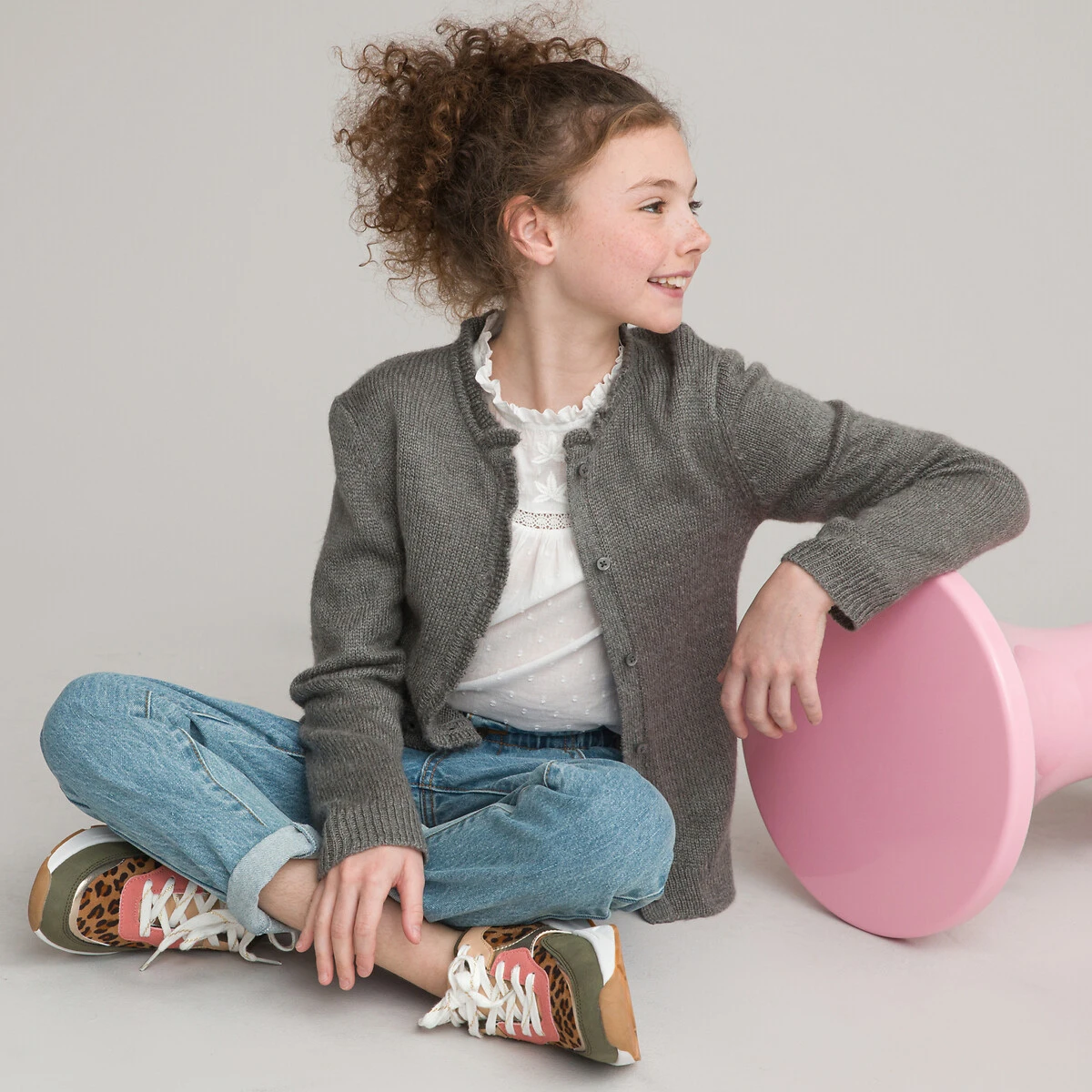 Gilet Col Rond En Fine Maille Boutonné 1 Gilet Col Rond En Fine Maille Boutonné