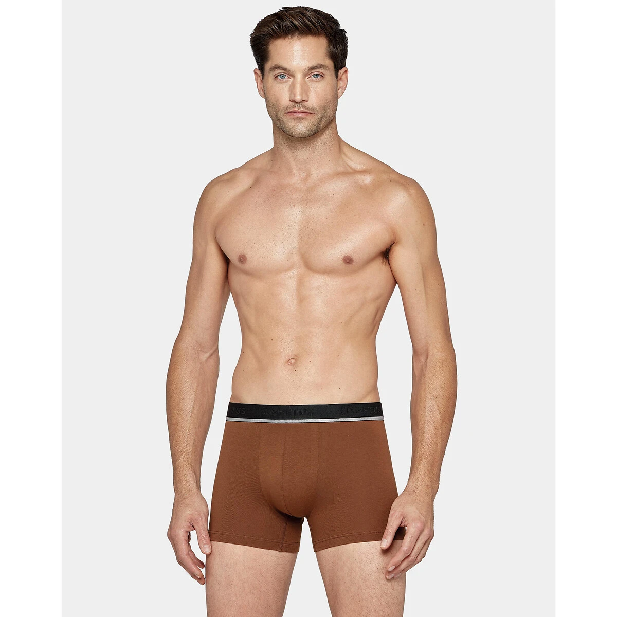 Lot De 2 Boxers Unis Coton Stretch 3 Lot De 2 Boxers Unis Coton Stretch – Image 3