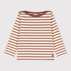 PETIT BATEAU T-shirt Manches Longues à Rayures