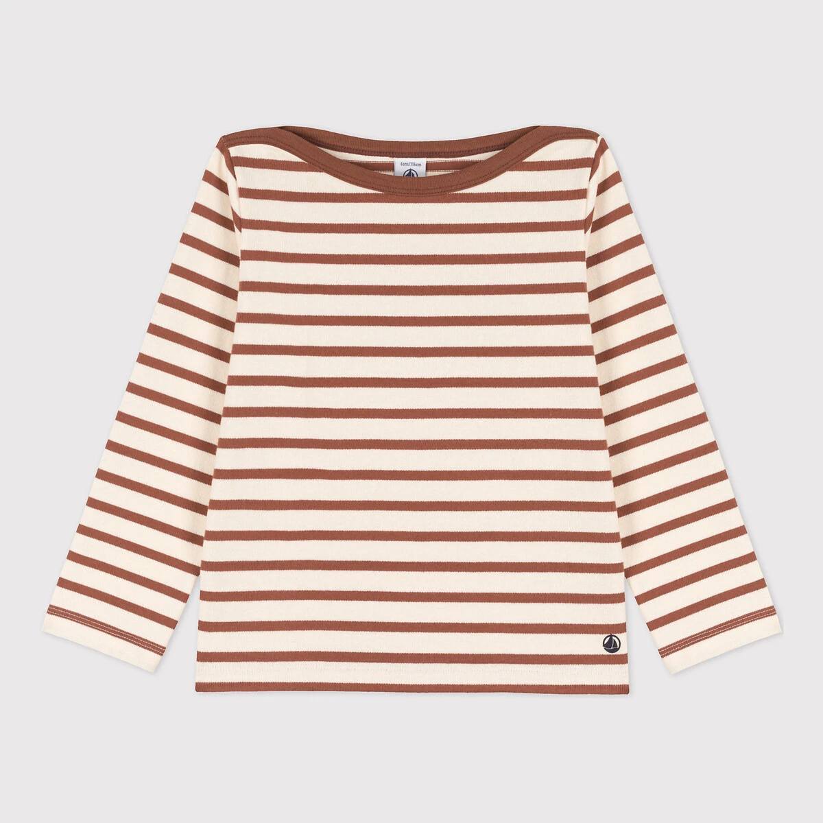 PETIT BATEAU T-shirt Manches Longues à Rayures 1 PETIT BATEAU T-shirt Manches Longues à Rayures