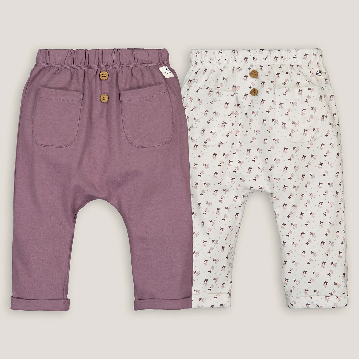 Lot De 2 T-shirts Manches Longues à Col Volanté 5 Lot De 2 T-shirts Manches Longues à Col Volanté – Image 5