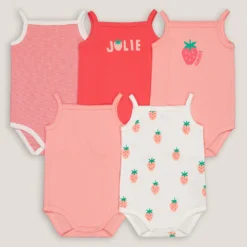 Lot De 2 Pyjamas 1 Pièce, Imprimé Fraises -Mode Décontractée 2c63ba99d3a82515923c019b3982d355 1